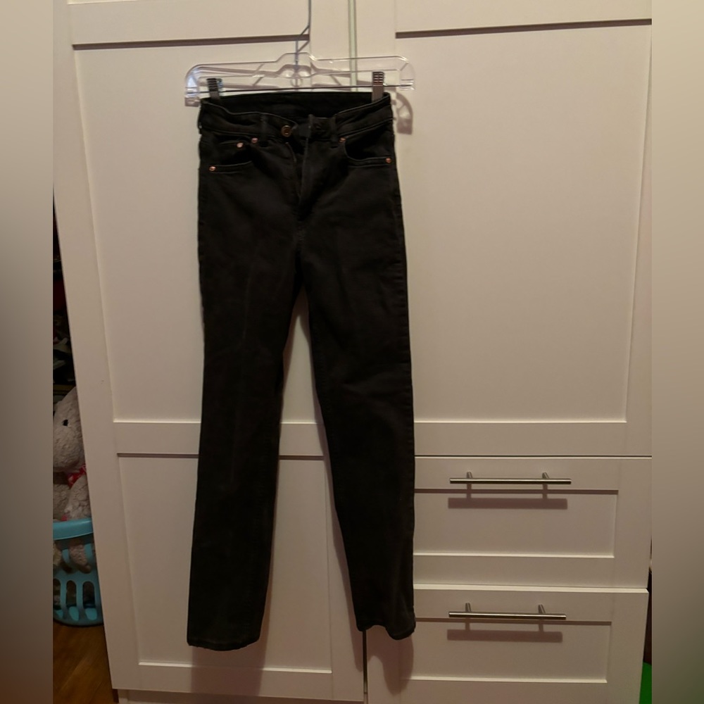 Striaght High Waisted Ankle Length Jeans